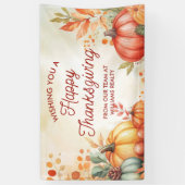 Gelukkig Thanksgiving Zakelijke Banner (Verticaal)