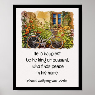 GELUKKIG THUIS Johann Wolfgang von Goethe Poster