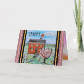 Gelukkig thuis Leuk huis Aankondiging (Voorkant)