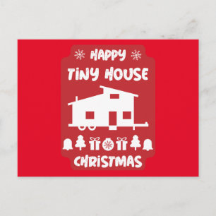 Gelukkig Tiny House Kerstfeest Briefkaart