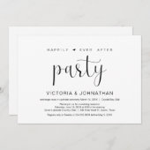 Gelukkig tot het eind van de tijd elopement-feest, kaart (Voorkant / Achterkant)