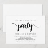 Gelukkig tot het einde der tijden rustieke party,  kaart (Voorkant / Achterkant)