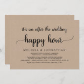 Gelukkig tot het einde der tijden Trouw Elopement  Kaart (Voorkant / Achterkant)