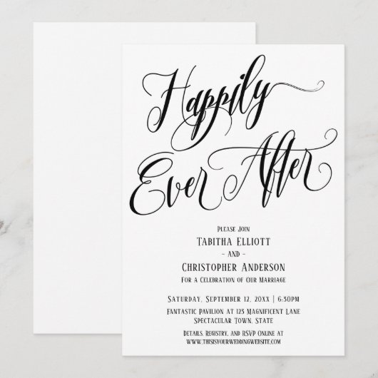 Gelukkig tot het einde der tijden Uitgebreid scrip Kaart (Voorkant / Achterkant)