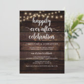 Gelukkig tot het einde der tijden viering, Rustiek Kaart (Staand voorkant)