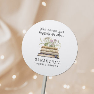 Gelukkig tot het Einde Totaal Boek Bruidsfeest Ronde Sticker