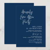 Gelukkig tot het einde, Trouwfeest Uitnodiging (Voorkant / Achterkant)
