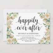 Gelukkig tot het einde, uitnodiging voor elopement (Voorkant)