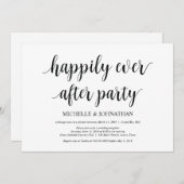 Gelukkig tot het einde, uitnodigingen voor een int (Voorkant / Achterkant)