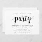 Gelukkig tot in de eeuwigheid elopementfeest kaart (Voorkant / Achterkant)