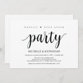 Gelukkig tot in de eeuwigheid feest, uitnodiging v (Voorkant / Achterkant)