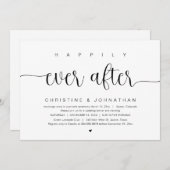 Gelukkig tot in de eeuwigheid, uitnodiging voor tr (Voorkant / Achterkant)