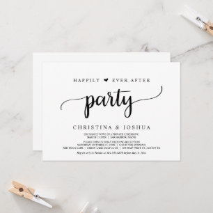 Gelukkig tot in Eeuwigheid Feest, Elopement, Rusti Kaart