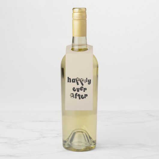 Gelukkig tot in eeuwigheid fles hanger (Op fles)