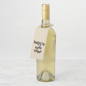 Gelukkig tot in eeuwigheid fles hanger (Schuin)