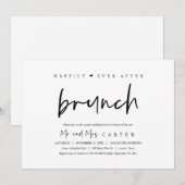 Gelukkig tot in lengte van dagen brunch na de brui kaart (Voorkant / Achterkant)