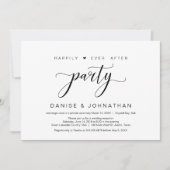 Gelukkig tot in lengte van dagen elopement party, kaart (Voorkant)