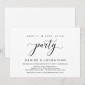 Gelukkig tot in lengte van dagen elopement party, kaart (Voorkant / Achterkant)