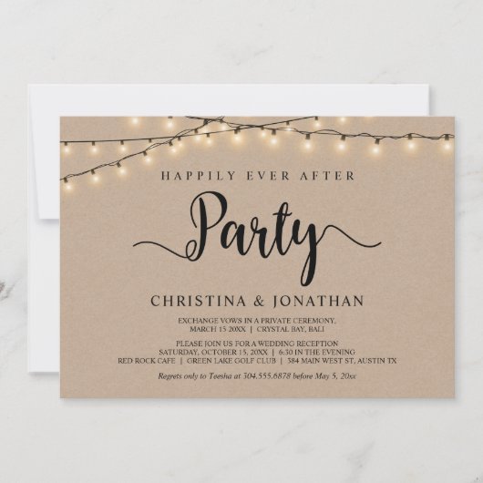 Gelukkig tot in lengte van dagen-feest, Verloving Kaart (Voorkant)