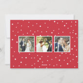 Gelukkig tot in lengte van dagen Huwelijks Vakanti Feestdagenkaart (Achterkant)