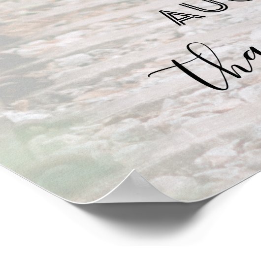 Gelukkig tot in lengte van dagen Trouw Welkom Foto Poster (Hoek)