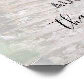 Gelukkig tot in lengte van dagen Trouwfoto-overlay Poster (Hoek)