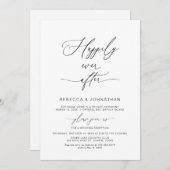 Gelukkig tot in lengte van dagen, Zwarte lettertyp Kaart (Voorkant / Achterkant)