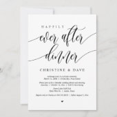 Gelukkig Trouwen Diner Dansen Kaart (Voorkant)