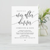 Gelukkig Trouwen Diner Dansen Kaart (Staand voorkant)