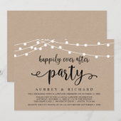 Gelukkig Trouwen Elopement Casual Feest Kaart (Voorkant / Achterkant)