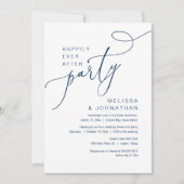 Gelukkig trouwen Trouwfeest Echtscheiding Dinner Kaart (Voorkant)