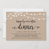 Gelukkig Trouwerij Elopement Dinner Kaart (Voorkant)