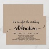 Gelukkig Trouwerij Elopement Feest Kaart (Voorkant / Achterkant)