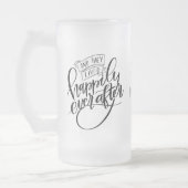Gelukkig Trouwerij Huwelijk Matglas Bierpul (Links)