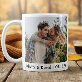Gelukkig Trouwpaar Foto Koffiemok