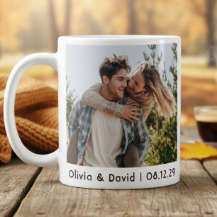 Gelukkig Trouwpaar Foto Koffiemok