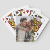 Gelukkig Trouwpaar Foto Pokerkaarten (Achterkant)