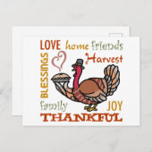 Gelukkig Turkije Briefkaart (Voorkant / Achterkant)