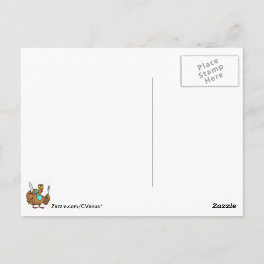 Gelukkig Turkije Dag! Briefkaart (Achterkant)