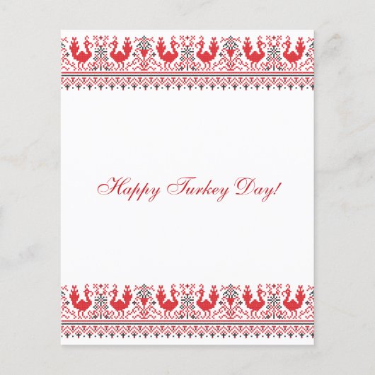 Gelukkig Turkije Dag! Flyer (Voorkant)