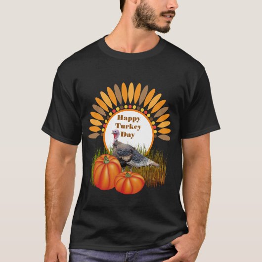 Gelukkig Turkije Dag / Thanksgiving T-shirt (Voorkant)
