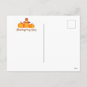 gelukkig turkije met dank feestdagenkaart (Achterkant)