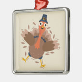 Gelukkig Turkije Metalen Ornament (Links)
