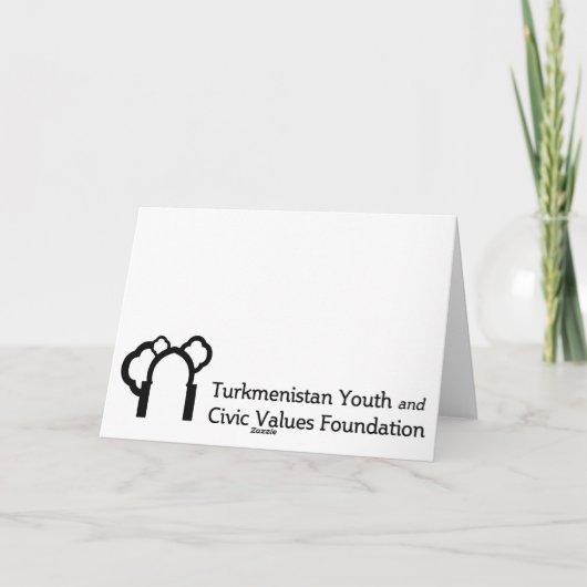 Gelukkig (Turkmeens) Nieuwjaar Feestdagen Kaart (Achterkant)