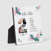 Gelukkig tweede Jubileum, aangepaste fotocollage,  Fotoplaat (Voorkant)