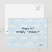 Gelukkig tweede. Jubileum Briefkaart (Voorkant / Achterkant)