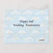 Gelukkig tweede. Jubileum Briefkaart (Voorkant)