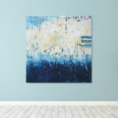 Gelukkig uitzicht canvas afdruk (Insitu (Houten vloer))