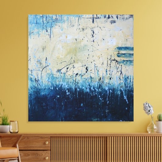 Gelukkig uitzicht canvas afdruk (Insitu (Woonkamer))