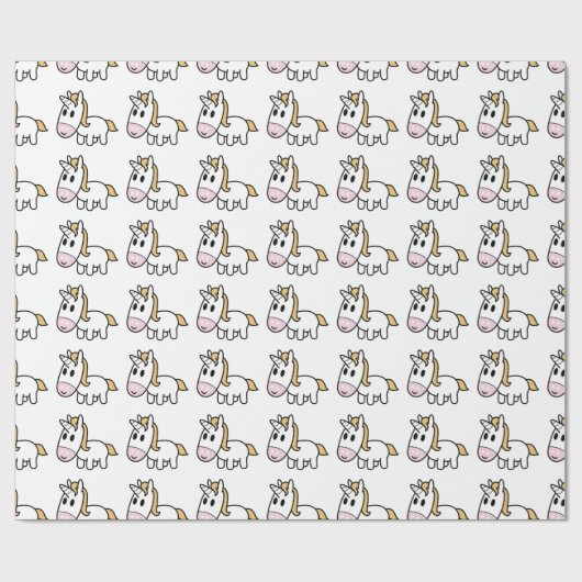Gelukkig Unicorn! Cadeaupapier (Vlak)